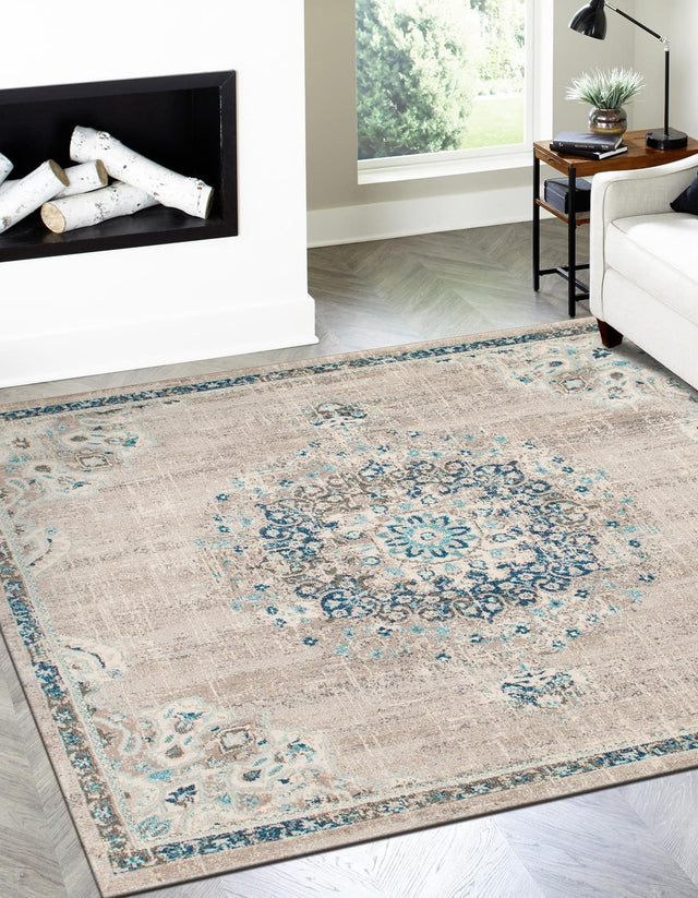 Gray 7' 10 x 7' 10 Penrose Square Area Rug