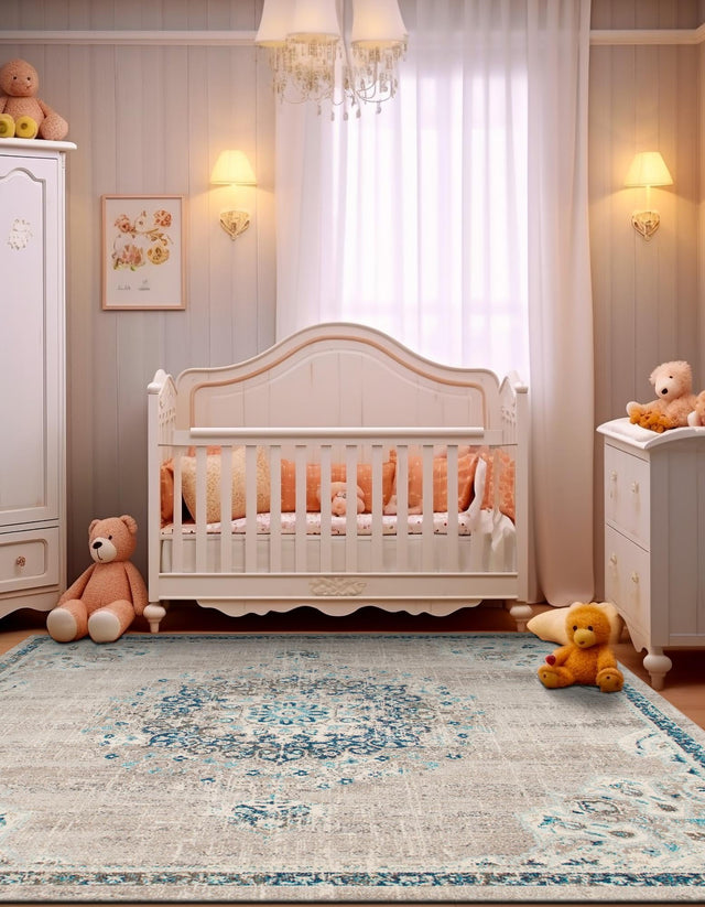 Gray 7' 10 x 7' 10 Penrose Square Area Rug