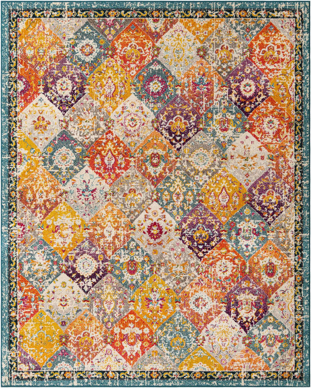Multicolor 7' 10 x 10' Penrose Rectangle Area Rug