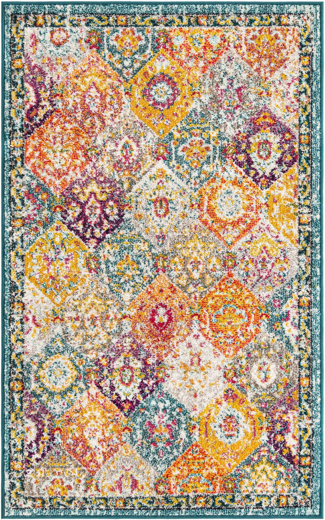Multicolor 3' 1 x 5' 3 Penrose Rectangle Area Rug