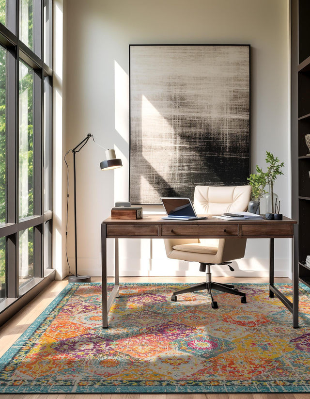 Multicolor 10' x 10' Penrose Square Area Rug