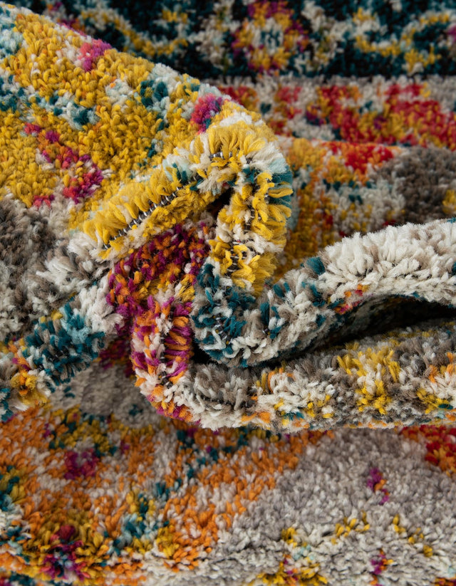 Multicolor 5' 3 x 5' 3 Penrose Round Area Rug