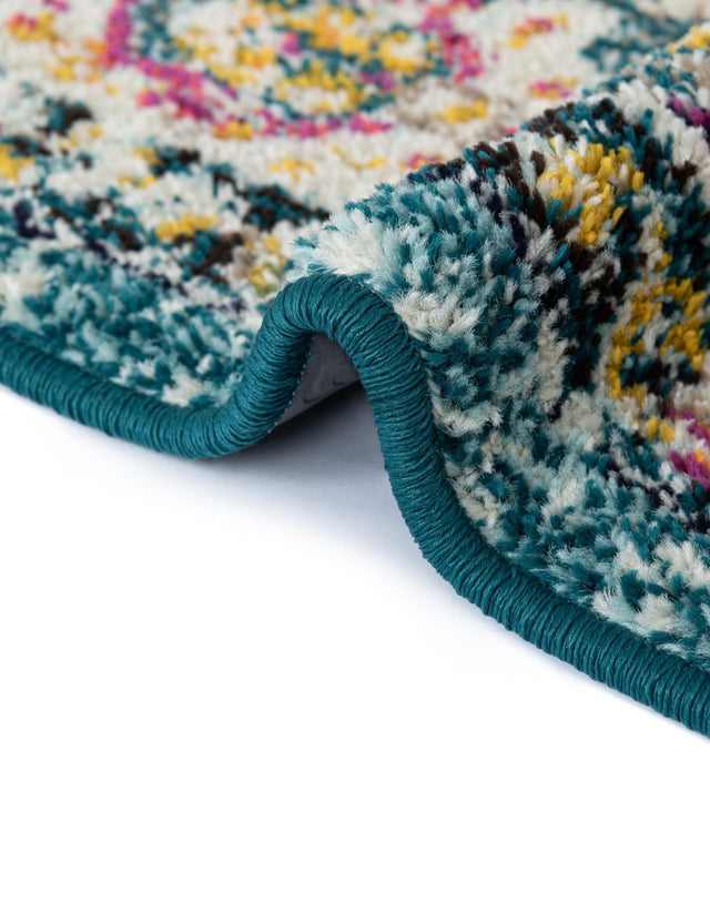 Multicolor 5' 3 x 5' 3 Penrose Round Area Rug