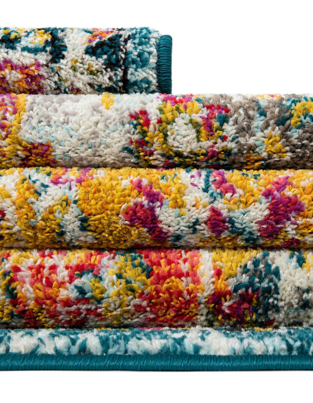 Multicolor 5' 3 x 5' 3 Penrose Round Area Rug