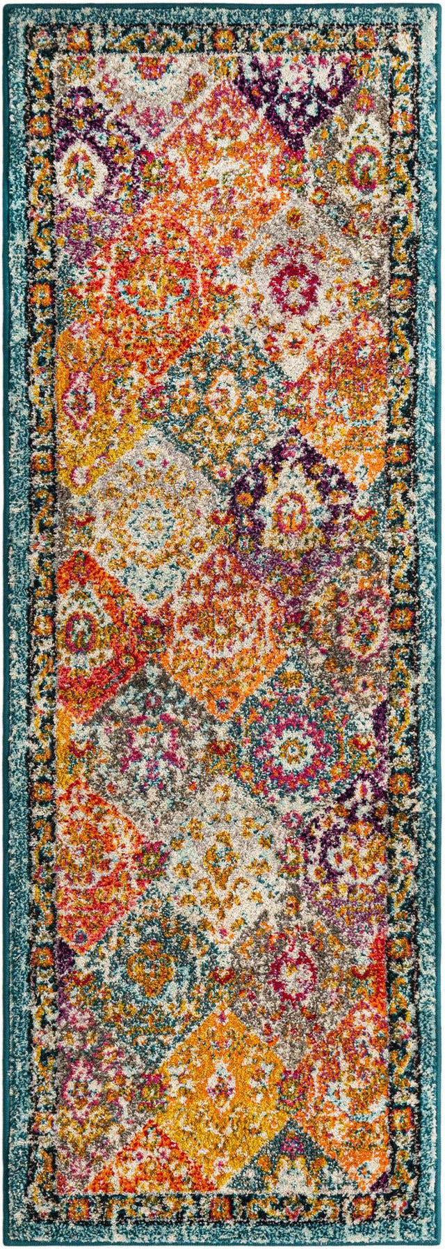 Multicolor 2' x 6' 1 Penrose Runner Area Rug