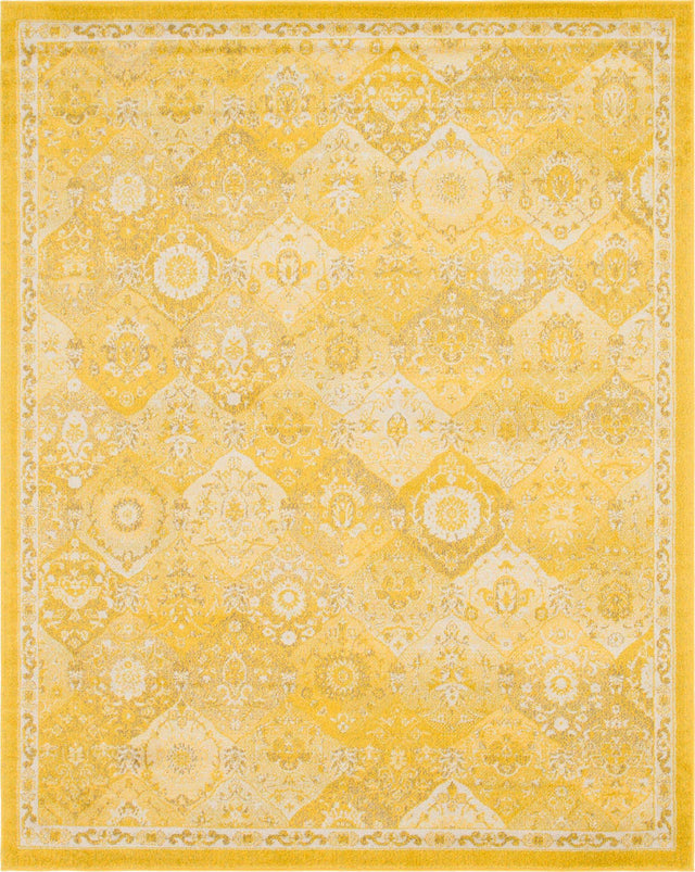 Yellow 7' 10 x 10' Penrose Rectangle Area Rug