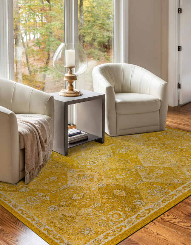 Yellow 2' x 3' 1 Penrose Rectangle Area Rug