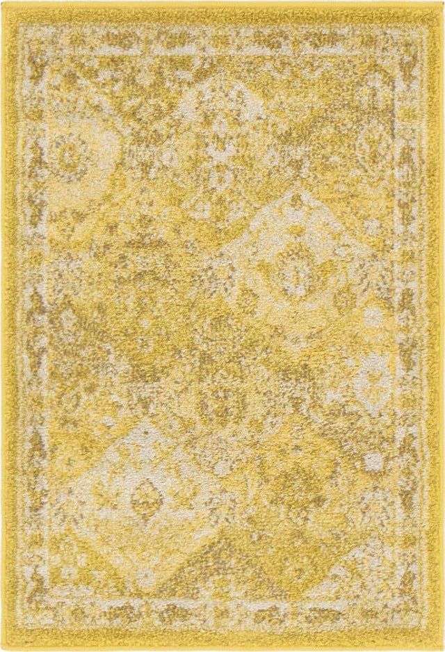 Yellow 2' x 3' 1 Penrose Rectangle Area Rug