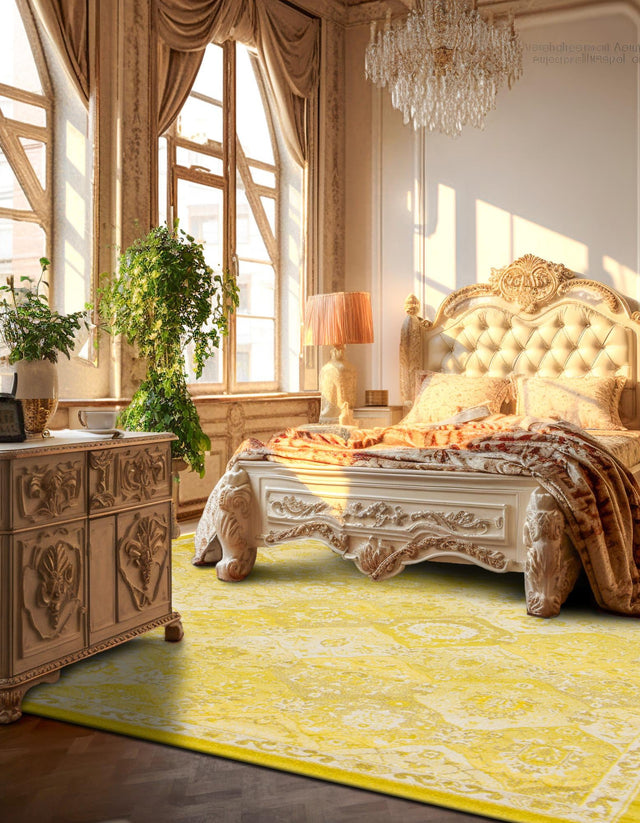 Yellow 7' 10 x 7' 10 Penrose Square Area Rug