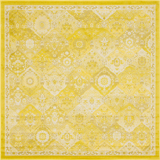 Yellow 7' 10 x 7' 10 Penrose Square Area Rug