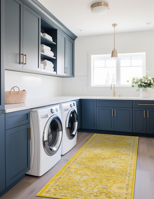 Yellow 2' x 6' 1 Penrose Runner Area Rug