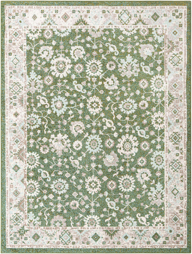 Green 9' x 12' Penrose Rectangle Area Rug