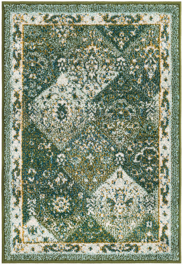 Green 2' x 3' 1 Penrose Rectangle Area Rug