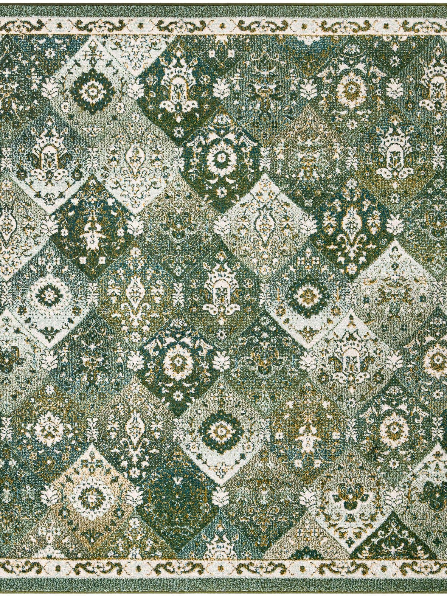 Green 7' 10 x 7' 10 Penrose Square Area Rug