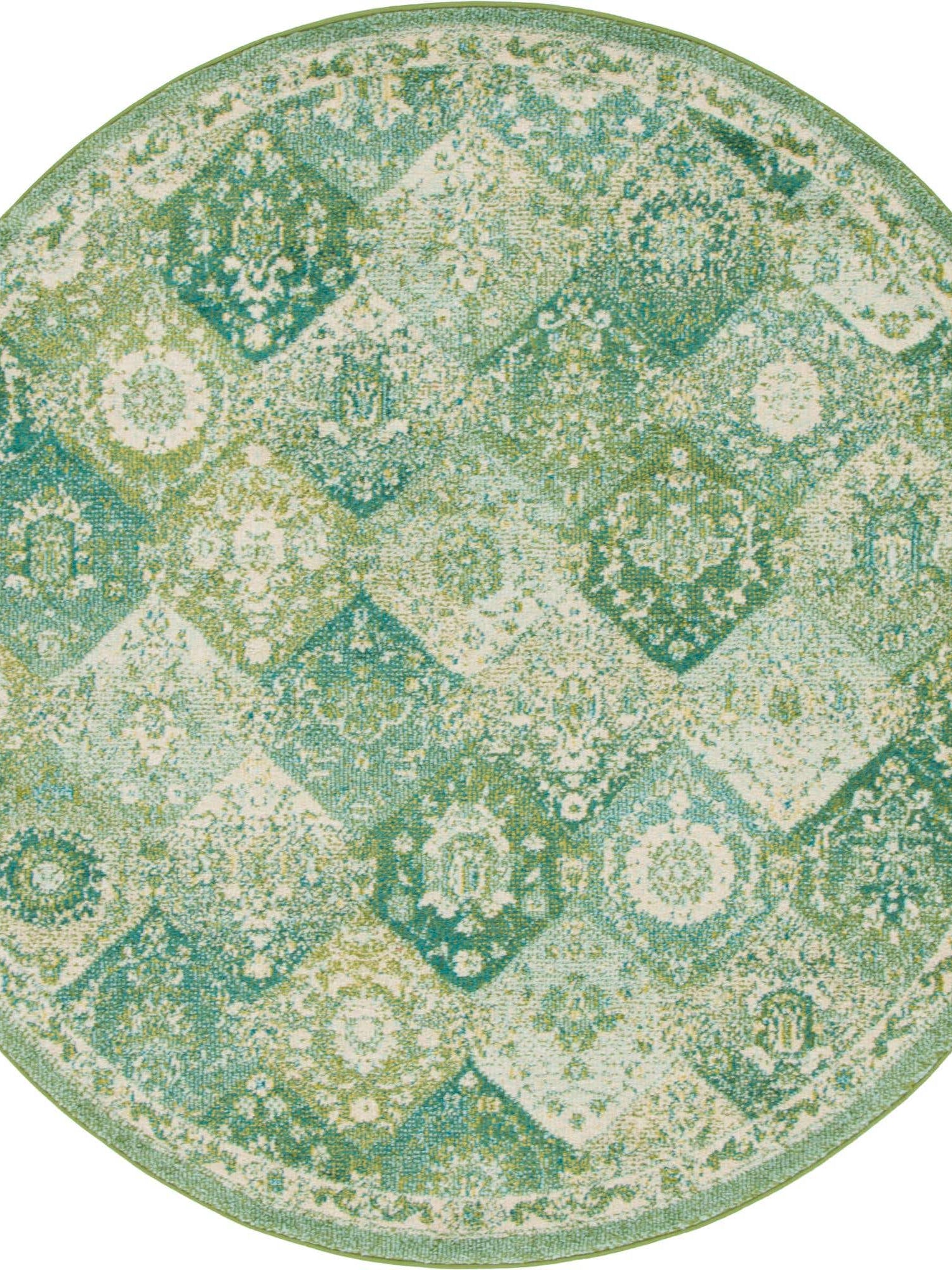 Green 6' 1 x 6' 1 Penrose Round Area Rug