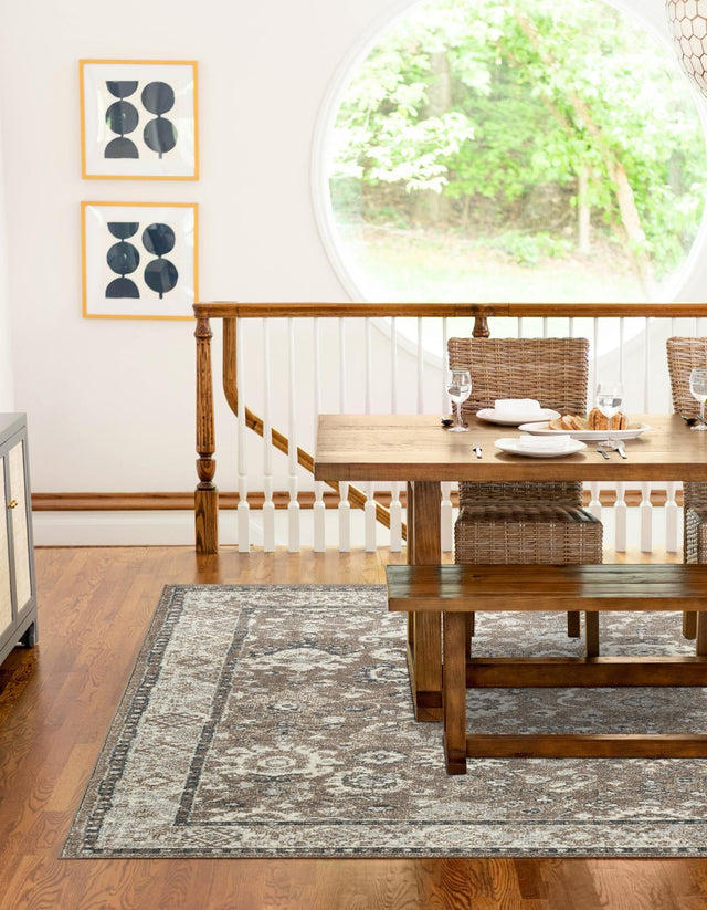 Beige Brown 5' 3 x 7' 1 Penrose Rectangle Area Rug