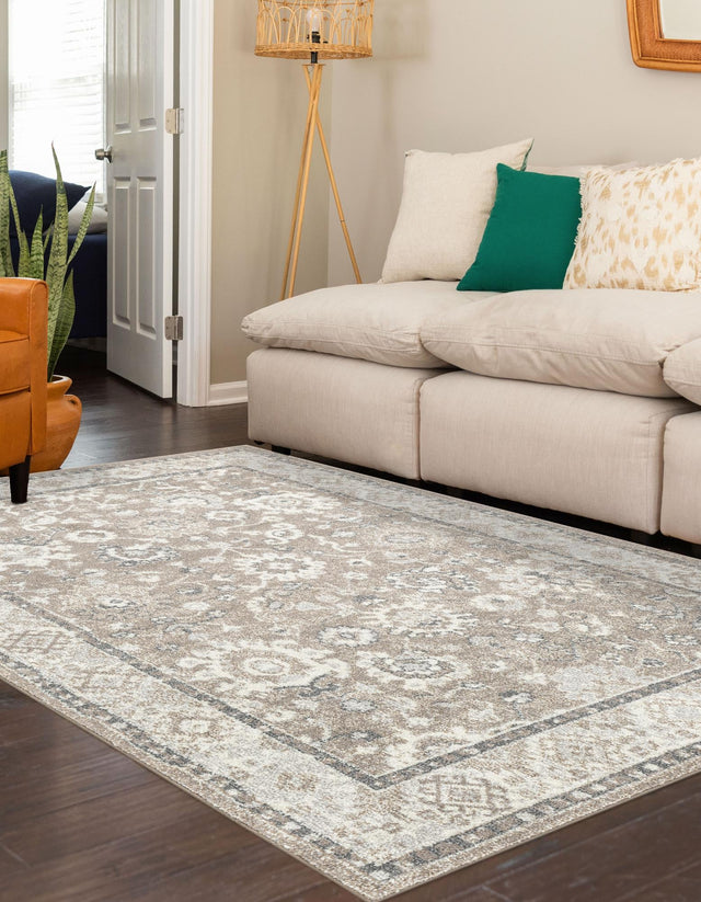 Beige Brown 2' x 3' 1 Penrose Rectangle Area Rug