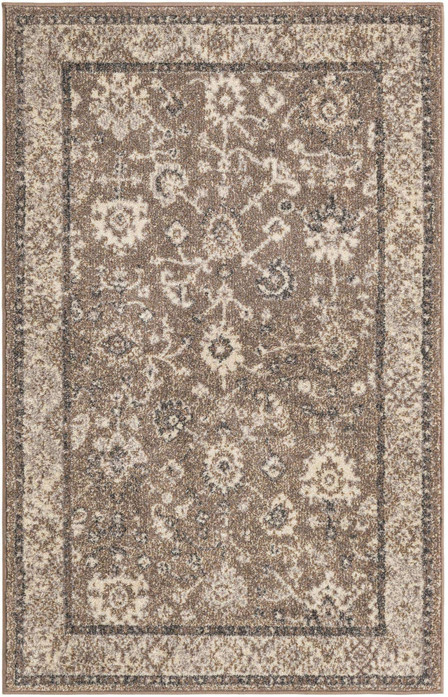 Beige Brown 3' 1 x 5' 3 Penrose Rectangle Area Rug