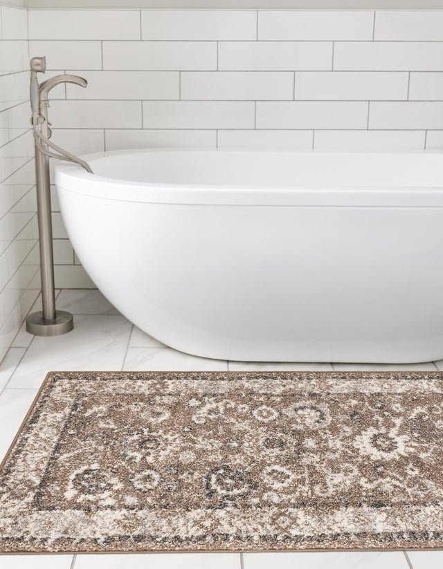 Beige Brown 2' 7 x 10' Penrose Runner Area Rug