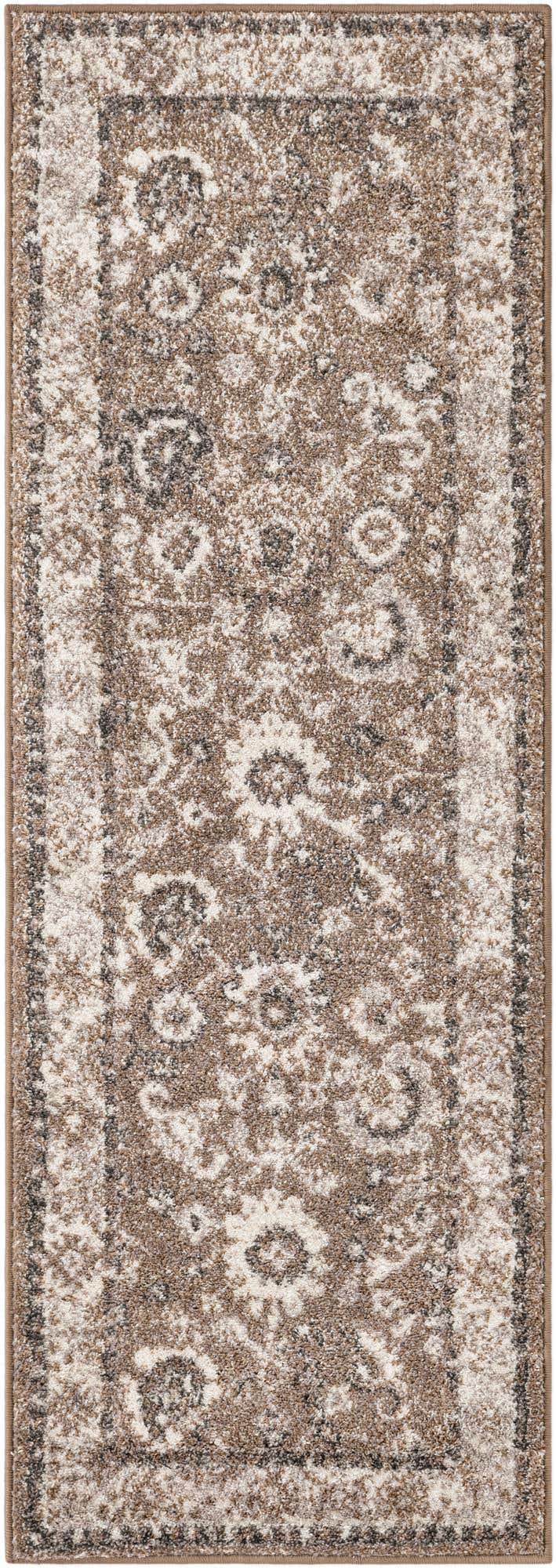 Beige Brown 2' x 6' 1 Penrose Runner Area Rug