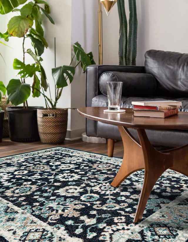 Navy Blue 5' 3 x 8' Penrose Rectangle Area Rug