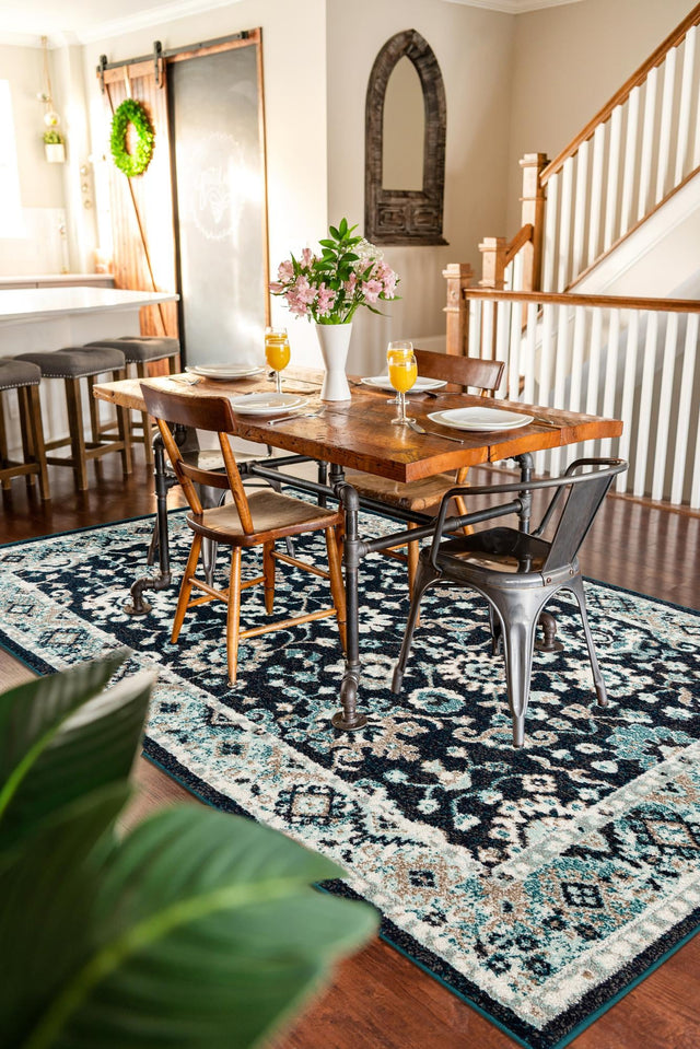 Navy Blue 10' x 14' 1 Penrose Rectangle Area Rug