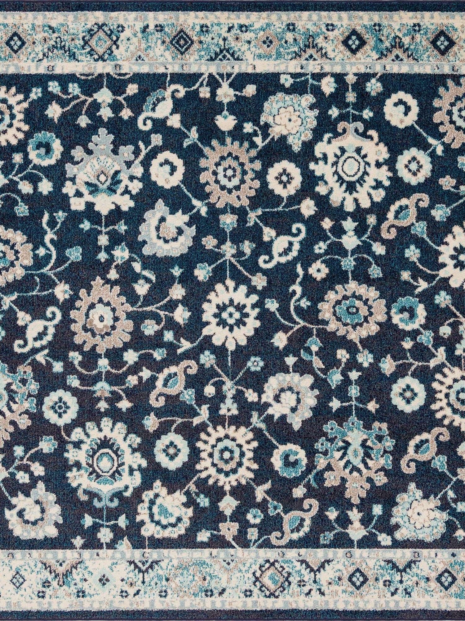Navy Blue 7' 10 x 7' 10 Penrose Square Area Rug