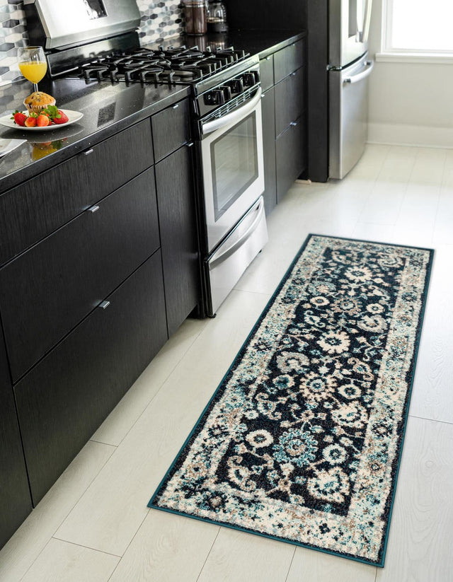 Navy Blue 2' x 6' 1 Penrose Runner Area Rug