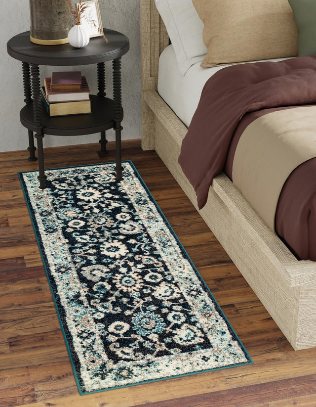 Navy Blue 2' x 6' 1 Penrose Runner Area Rug