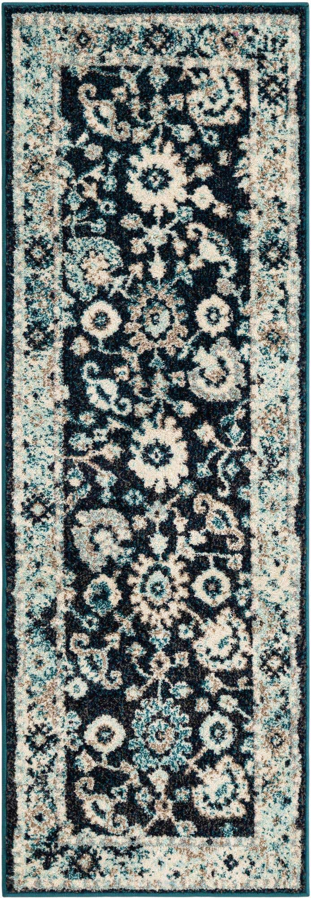Navy Blue 2' x 6' 1 Penrose Runner Area Rug
