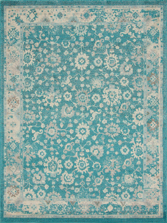 Turquoise 9' x 12' Penrose Rectangle Area Rug