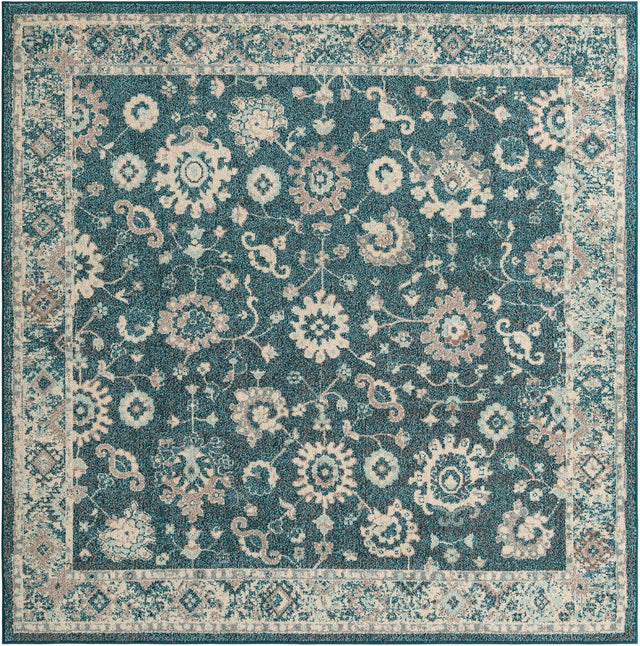 Turquoise 7' 10 x 7' 10 Penrose Square Area Rug