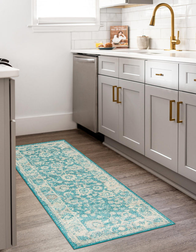 Turquoise 2' x 6' 1 Penrose Runner Area Rug