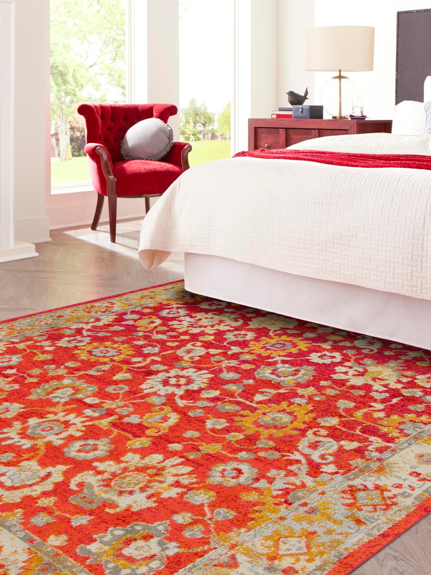 Rust Red 8' x 8' Penrose Square Area Rug