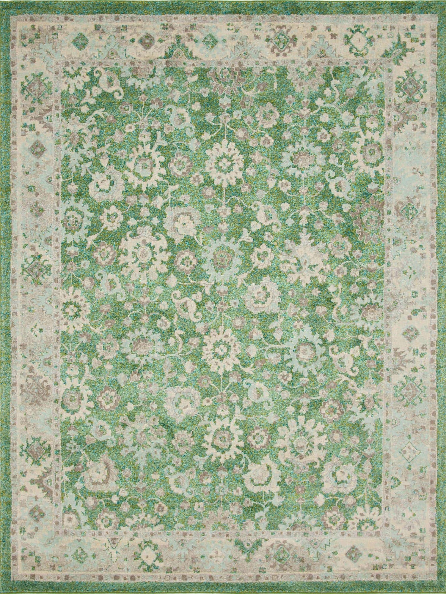 Green 9' x 12' Penrose Rectangle Area Rug