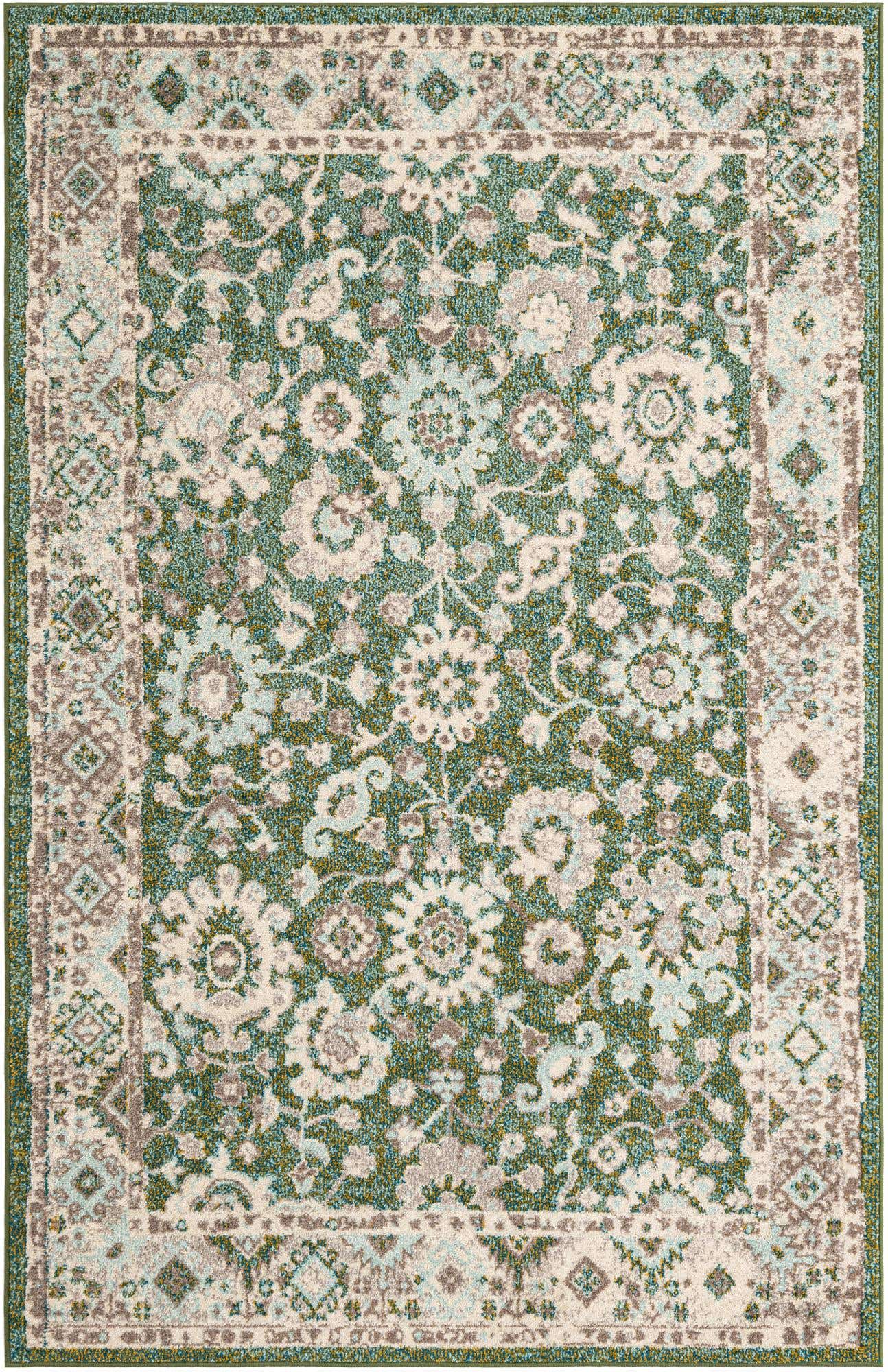 Green 5' 3 x 8' Penrose Rectangle Area Rug