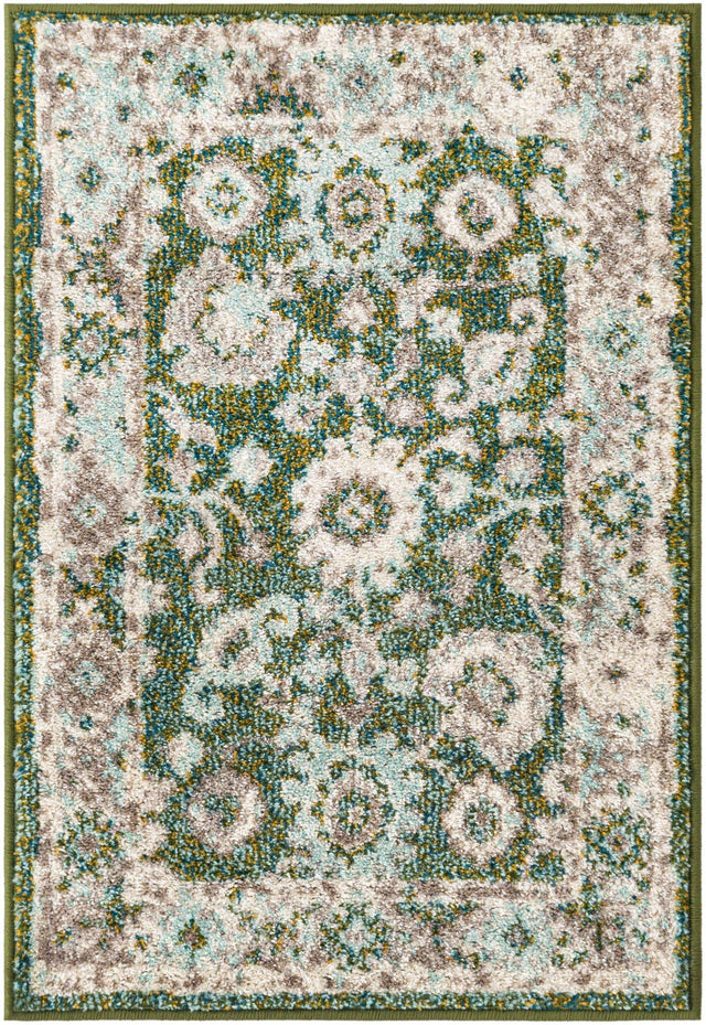 Green 2' x 3' 1 Penrose Rectangle Area Rug