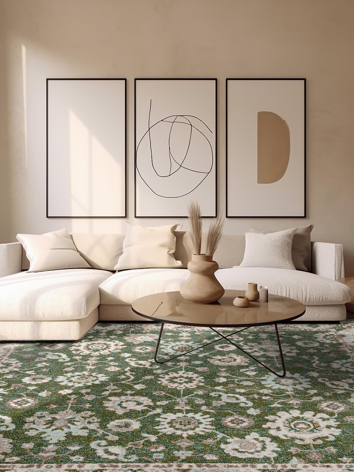 Green 7' 10 x 7' 10 Penrose Square Area Rug