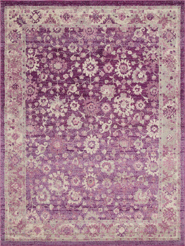 Purple 9' x 12' Penrose Rectangle Area Rug
