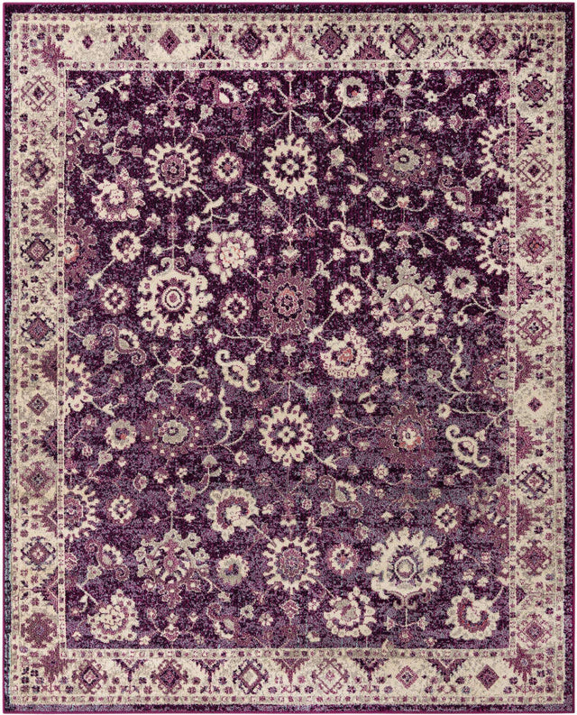 Purple 7' 10 x 10' Penrose Rectangle Area Rug