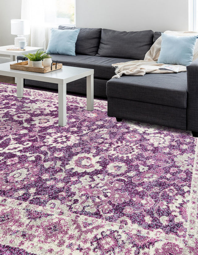 Purple 2' x 3' 1 Penrose Rectangle Area Rug