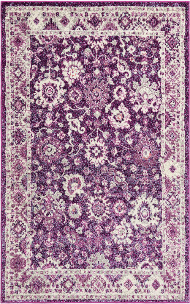Purple 5' 3 x 8' Penrose Rectangle Area Rug