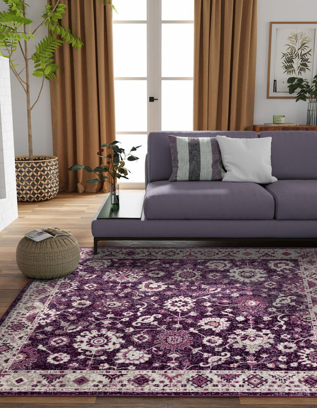 Purple 7' 10 x 7' 10 Penrose Square Area Rug