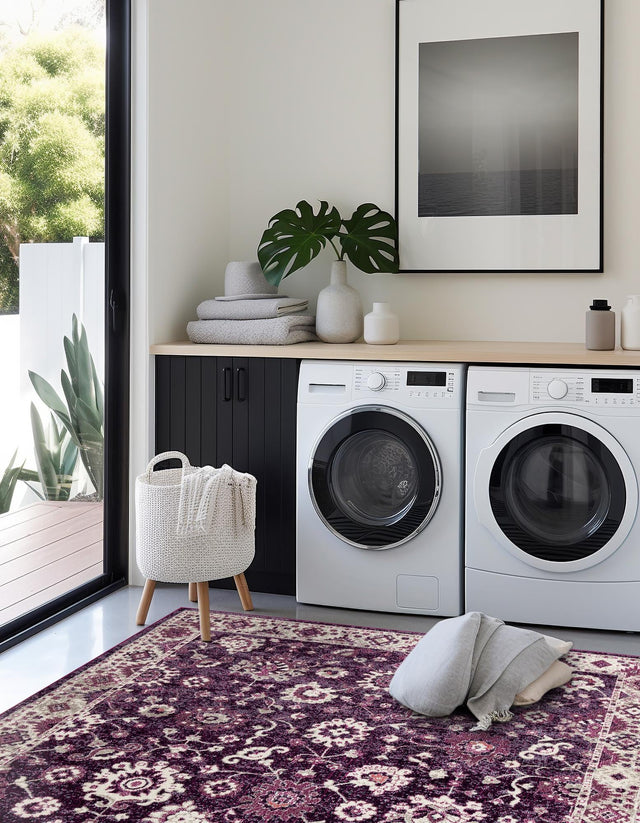 Purple 7' 10 x 7' 10 Penrose Square Area Rug