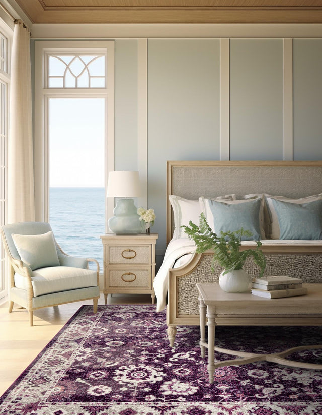 Purple 7' 10 x 7' 10 Penrose Square Area Rug