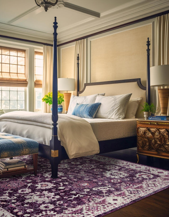 Purple 7' 10 x 7' 10 Penrose Square Area Rug