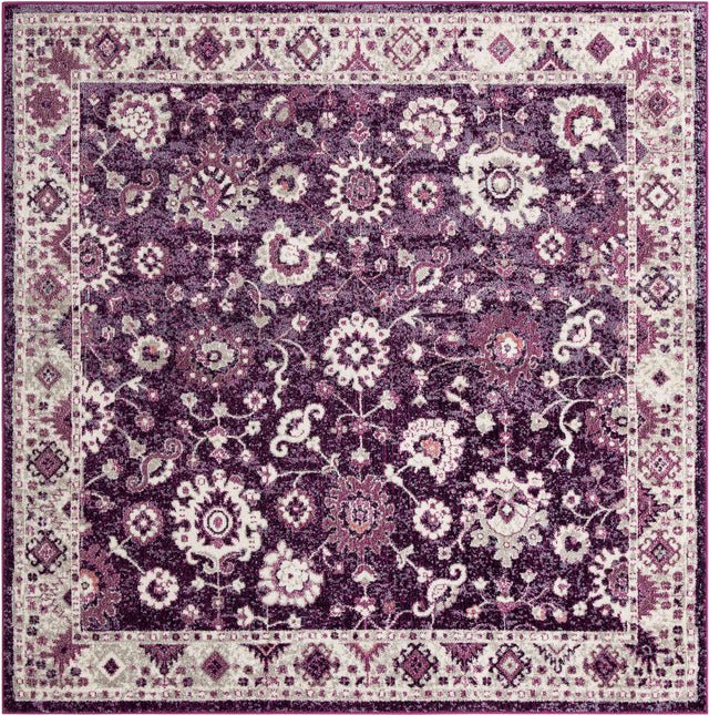 Purple 7' 10 x 7' 10 Penrose Square Area Rug