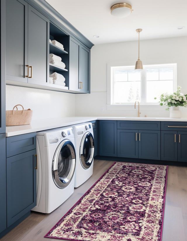 Purple 2' x 6' 1 Penrose Runner Area Rug