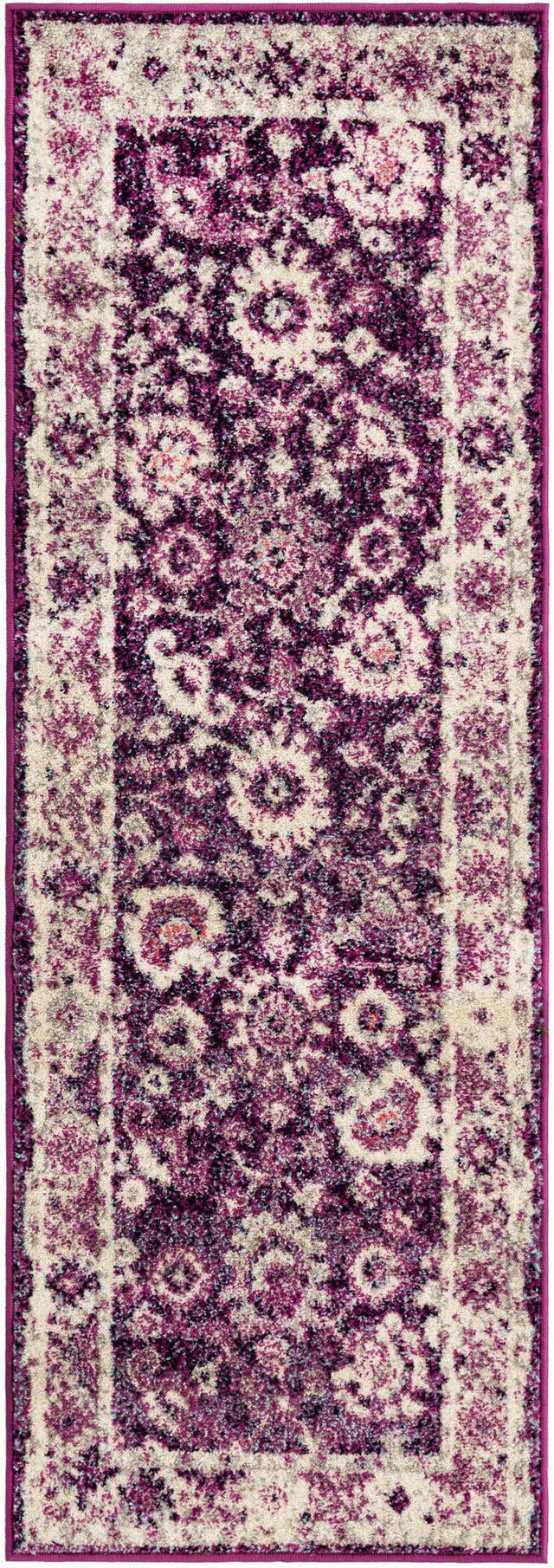 Purple 2' x 6' 1 Penrose Runner Area Rug