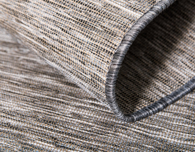 Gray 4' 2 x 6' Outdoor Solid Rectangle Area Rug Weather Resistant for Patio, Deck, Terrace, Balcony, Porch 100% Polypropylene Minimalist Waterproof Carpet for Sale at Rug Engine